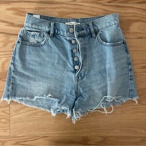 PacSun High Rise Icon Short Light Blue Denim Shorts